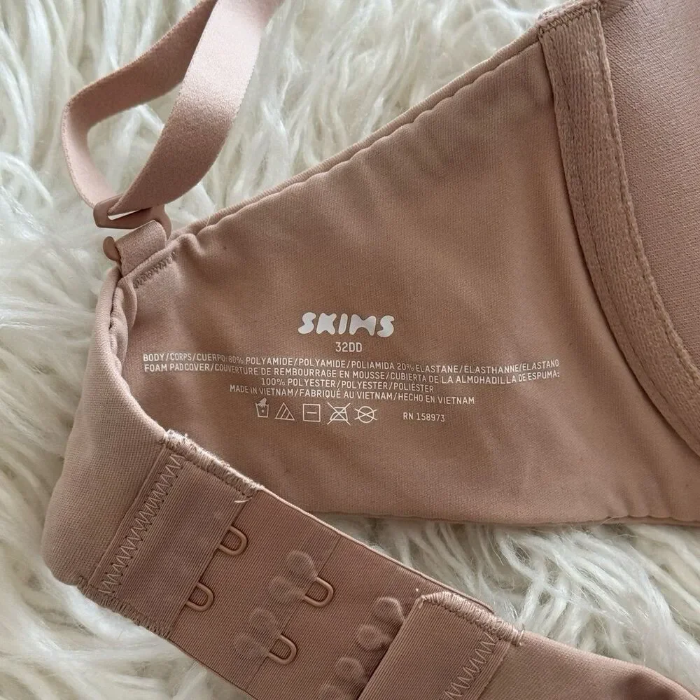 Skims Fits Everybody T-shirt Bra Mica Size 32DD - Picture 7 of 7